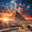 sphinx at giza pyramids