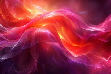 Poster - Abstract light dances in futuristic design with vibrant neon and ethereal glows.