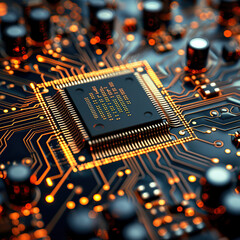 Microchip,
Semiconductor,
Integrated circuit,
Electronics,
Silicon,
Transistor,
Circuitry,
Nanotechnology,
Processor,
Digital,
Technology,
Components,
Computer chip,
Miniaturization,
Manufacturing,
Na