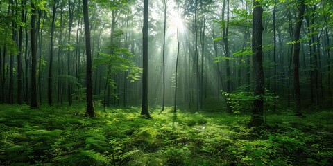  Tranquil Treescapes Breath - Forest Life Background - Tranquil Essence - Soft Daylight - Breathing Forest 