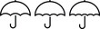 Umbrella icon set vector illustration