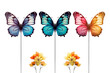 Fluttering Butterfly Stake Isolated on Transparent Background