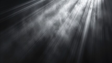 Wall Mural - sun rays light isolated on black background for overlay design
