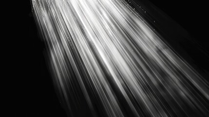 Wall Mural - sun rays light isolated on black background for overlay design