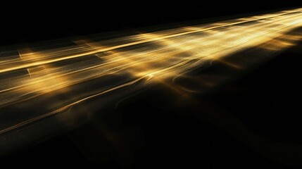 Wall Mural - sun rays light isolated on black background for overlay design