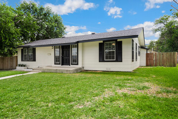 the front view of a home