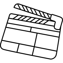 Wall Mural - Clapper Board Icon