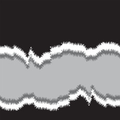 Wall Mural - Torn a half sheet of black paper from the bottom. Vector template paper design. Vector Illustration.