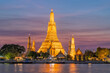 © arthit  k. - Wat Arun Temple at sunset landmark of Bangkok, Thailand