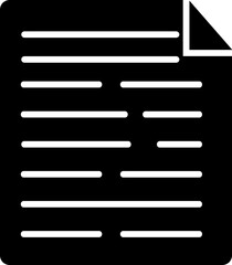 Sticker - Isolated b&w note icon.