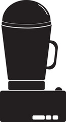 Sticker - Kitchen blender icon or symbol in flat style.