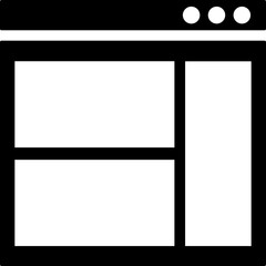 Poster - Webpage icon in b&w color.