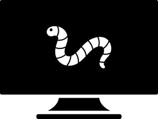 Sticker - Computer virus icon or symbol.