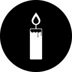 Poster - Vector illustration of candle icon.