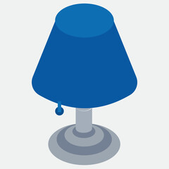 Sticker - Illustration of floor lamp element in flat style.