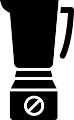 Poster - Blender glyph icon or symbol.