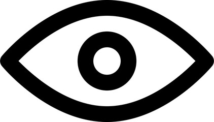 Sticker - Vector illustration of eye or vision icon.