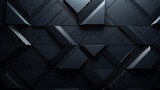Fototapeta Przestrzenne - Dark pattern Modern a background for a corporate PowerPoint presentation, abstract modern background for design. Geometric shapes: triangles, squares, rectangles, stripes, and lines. Futuristic