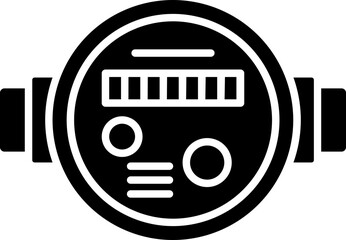 Sticker - B&W illustration of meter icon.