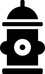 Poster - Hydrant icon in flat style.