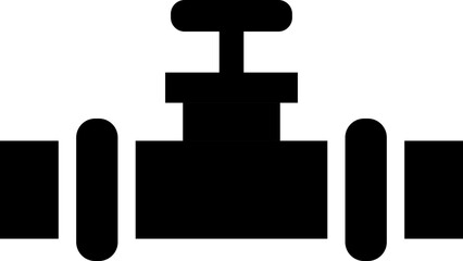 Sticker - Main pipeline glyph icon or symbol.