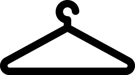 Wall Mural - Isolated hanger icon in black color.