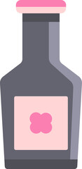 Canvas Print - Illustration of cider drink bottle icon or symbol.