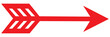 Straight long arrow vector icon