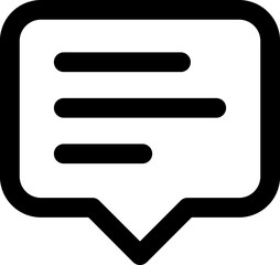 Sticker - Chat icon in line art.