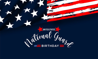 United States National Guard birthday ,December 13, to show appreciation for the U.S. national guards. Background Vector Illustration