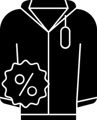 Poster - Vector Illustration of Shirt Discount Icon In Flat Style.