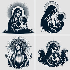 Mother of Jesus , Virgin Mary Mother Jesus Blessed Holy Lady Nazareth Immaculate , Virgin Mary , Mary Mother of Jesus , Jesus Love vector File