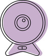 © Abdul Qaiyoom - Webcam Icon or Symbol in Purple Color.