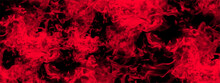 Abstract Red Fire In Dark Background. Grunge Texture Black And Red Color Background. Festive New Year Grunge Background With Flowering Design.