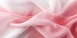 Abstract white and Pink silk fabric weave of cotton or linen satin fabric lies texture background.