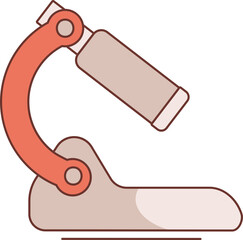 Sticker - Vector illustration of Microscope icon.