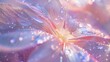Sparkling Serenity: Ipomoea alba petals glistening with a mesmerizing shine, casting a serene aura.