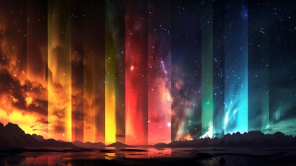 Auroras as seen from different planets' skies.