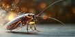 Cockroach insecticide spraying for pest control, Generative AI