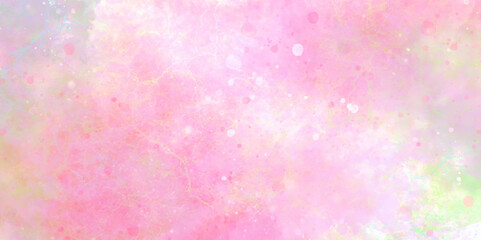 Wall Mural - Abstract pink sky cloud multicolor paint vintage wall grunge watercolor texture backdrop background. summer winter day and pattern clouds backdrop pink color bright wallpaper.	
