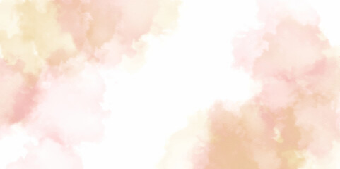 Wall Mural - Abstract pink sky cloud multicolor paint vintage wall grunge watercolor texture backdrop background. summer winter day and pattern clouds backdrop pink color bright wallpaper.	
