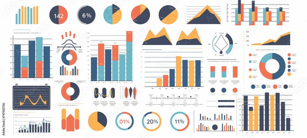 Data tools finance diagram and graphic. Chart and graphic, business diagram data finance, graph report, information data statistic, infographic analysis tools vector illustration.