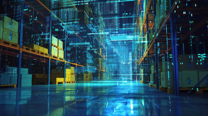 Canvas Print - Digital storage and new technology 