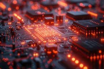 Canvas Print - computer circuit board