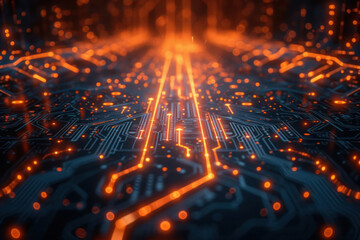 Canvas Print - electronic circuit board