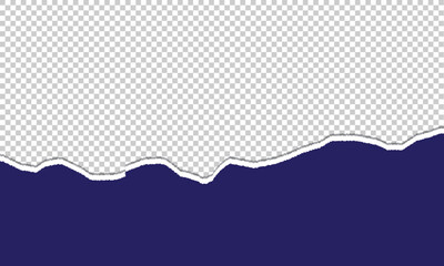 Wall Mural - Blue Ripped Paper. Illustration of blue ripped paper with place for your image or text. Vector available. Vector Illustration.