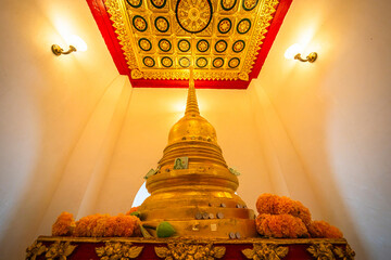 Wall Mural - Climb the prang to pay homage to the Buddha's relics at a large Phra Si Rattana Mahathat is a Buddhist temple (wat) event tourist attractions It is a major tourist attraction Phitsanulok,Thailand.