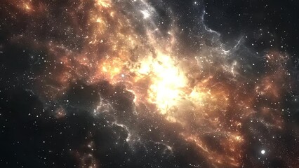 Wall Mural - star field in deep space many light years. universe science astronomy seamless looping overlay 4k virtual video animation background