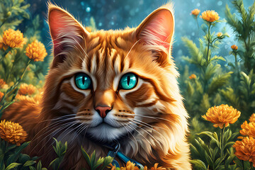 magic world cat wallpaper