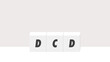 © Spica - シンプルな背景にブロックとDCDの文字 - 発達性協調運動障害のイメージのバナー素材 - 16:9